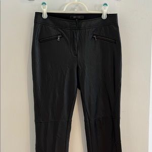 BCBG Faux leather pants with zipper pockets